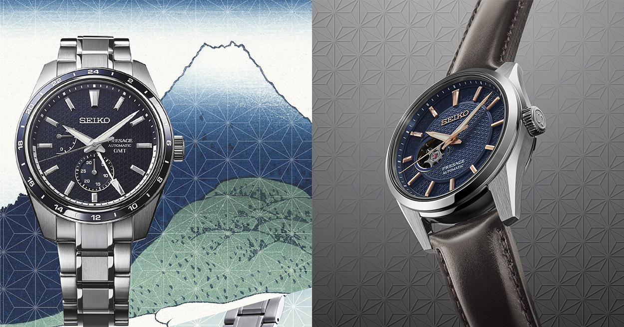 Seiko Presage Sharp Edged「新銳系列」新品，日式「麻葉」圖案錶面設計超吸睛！