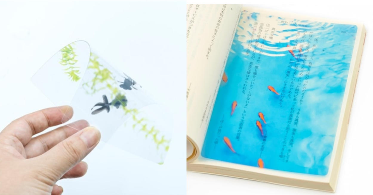 用看的就好消暑！日本透明「金魚書籤」爆紅，在書中養魚是什麼體驗？