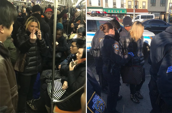 超惡劣種族歧視！紐約地鐵白人女子毆打亞洲女孩，引起全球網友爭相撻伐