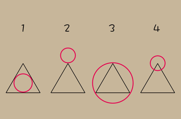 【心理測驗】在三角形上「畫一個圈」，你會選擇畫哪？看穿你的社交個性