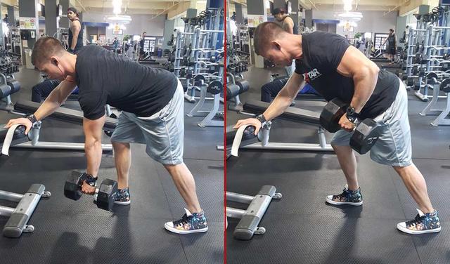 居家健身鍛鍊背肌!「俯身啞鈴划船」的5種要點,還能強化二頭肌!